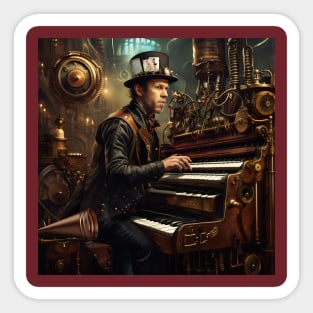 Tom Waits Steampunk Sticker